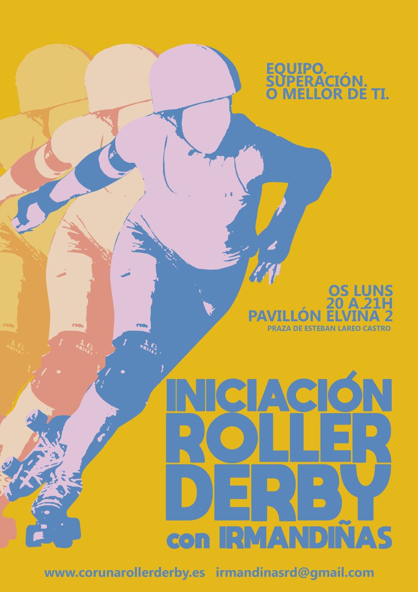 IrmandinasRD's tweet photo. Comezamos a nova tempada con moitas ganas,así que non dubidedes en contactarnos 
As xornadas de iniciación os Luns de 20-21h en Elviña 2 👍🏻  
#rollerderby #coruñadeporte #deporte #patinaxe #deporteminoritario #coruña
#irmandiñarollerderby #galiciadeportes #actividadescoruña https://t.co/kWDhYDxa8h