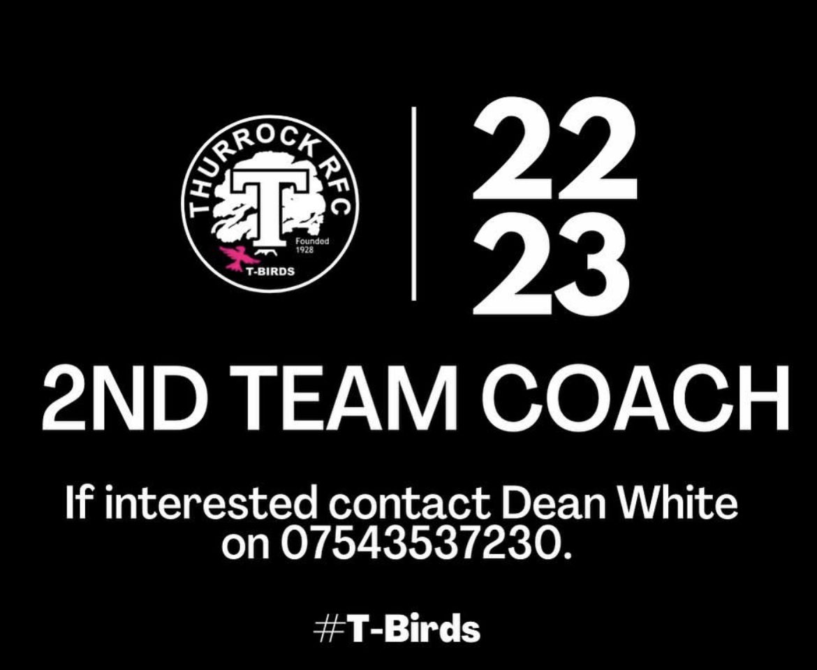 thurrockladies's tweet photo. ๐ฎ๐ก๐ ๐ง๐๐๐ ๐๐ข๐๐๐
Thurrock T-Birds are looking for a 2nd Team Coach to join the squad setup.
If youโre interested get in touch now and contact Dean White directly on 07543 537230.
#TBirds #thurrockrfc #coachingposition #innerwarrior #womensrugby https://t.co/QN3hwTUFoH