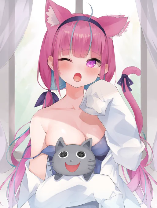 みんなおはよ〜(՞っ ̫ _՞)𓈒 𓂂𓏸#あくあーと 
