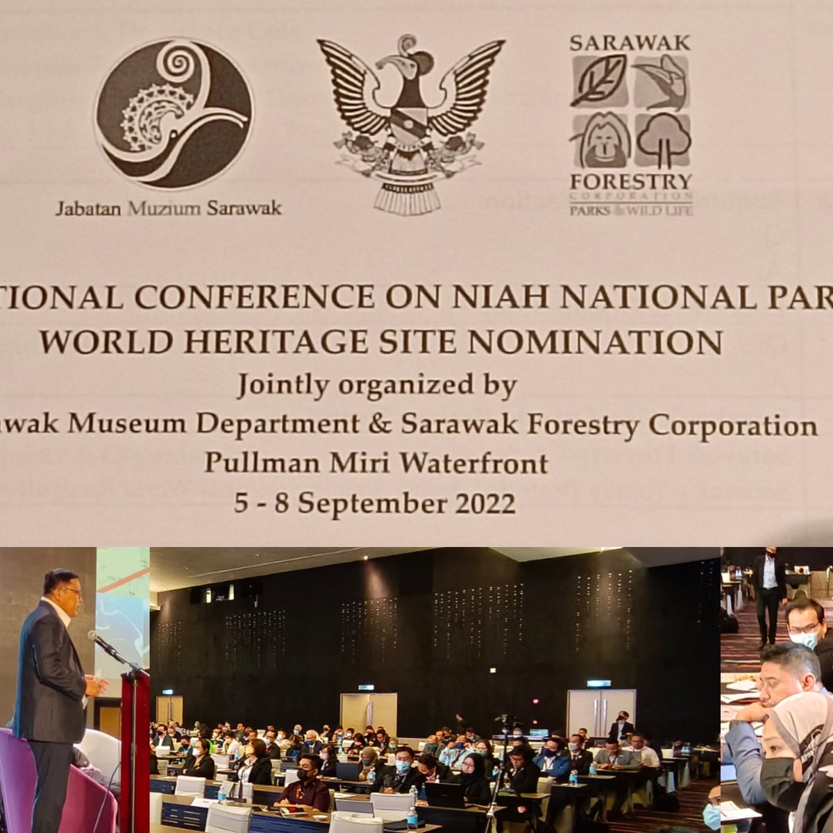 Conference on #Niah #NationalPark for World #heritage listing. Moyat interesting set of #Keynote and panel speakers. <a href="/sfcsarawak/">Sarawak Forestry Corporation (SFC)</a>