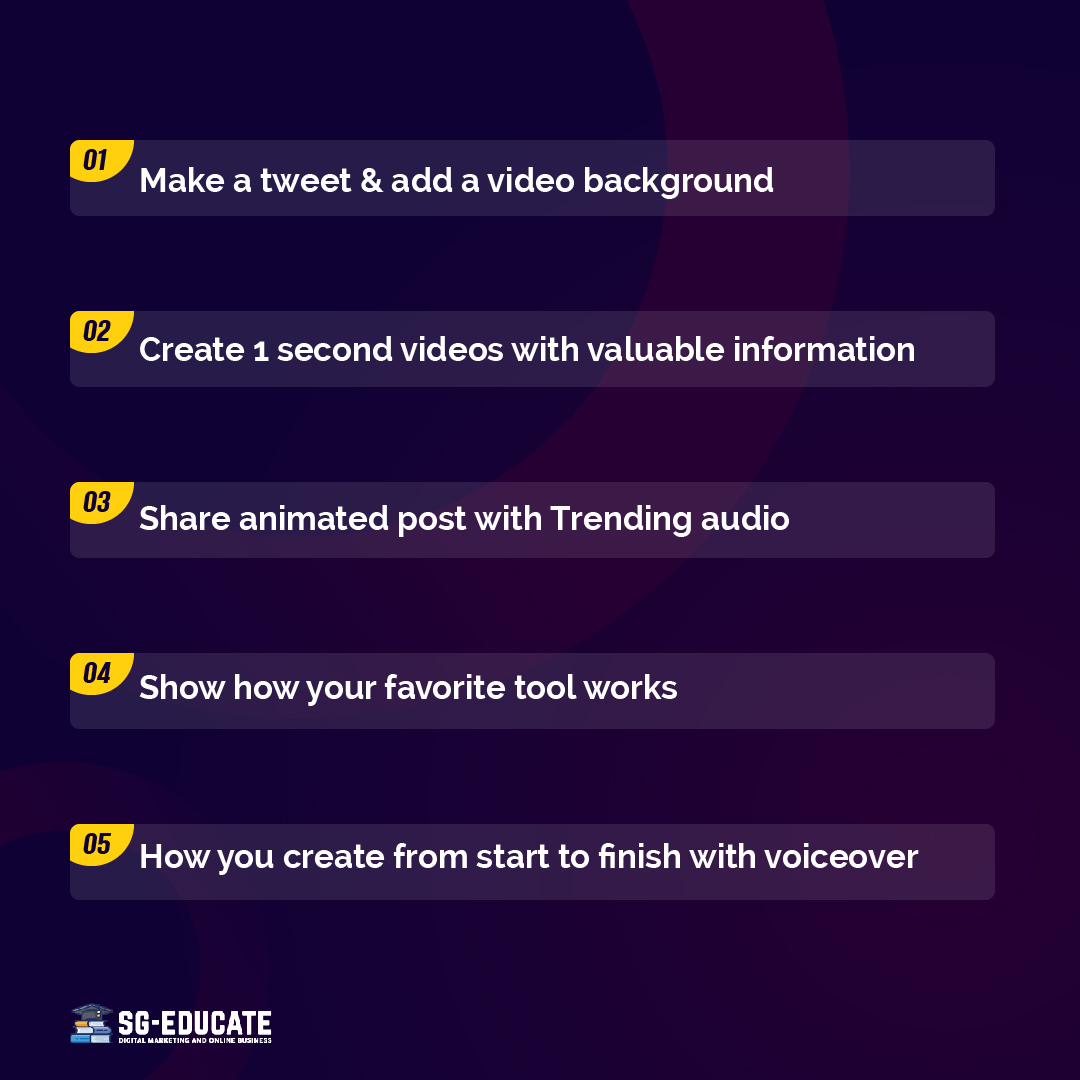 sgeducatee's tweet photo. Insanely awesome Ideas of reels you must try !  
Don't want to show your face ? 
 And .....  Also want to grow fast on social media ?
Here I have collected some reel ideas for you without showing your face . .
#trending #dollar #growthmindset  #Reels #reelsinstagram https://t.co/FMckZJpEns