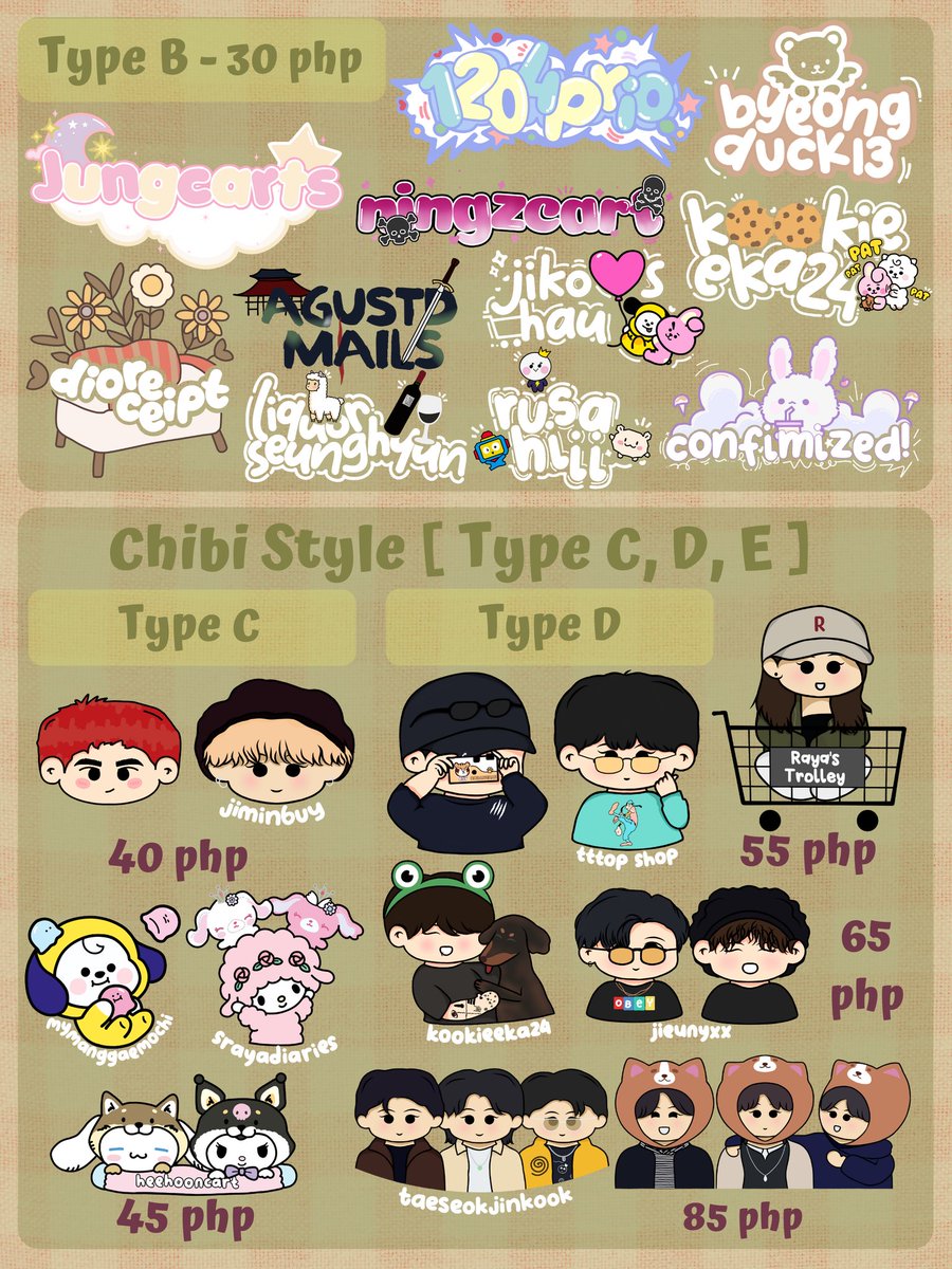 luvmincart's tweet photo. ꒰ #luvmincomms ꒱ wm comms chibi (｡•̀ᴗ-)✧

𓏔 open to all fandoms!
𓏔 chibi, doodles, logo, characters &amp; cartoon style ^-^ 
𓏔 check the thread for more info. 
𓏔 browse through #luvminmakes ♡

t. watermark comms commission chibi ph cartoon pagawa logo pfp line art vector https://t.co/0vGL8hcz6B