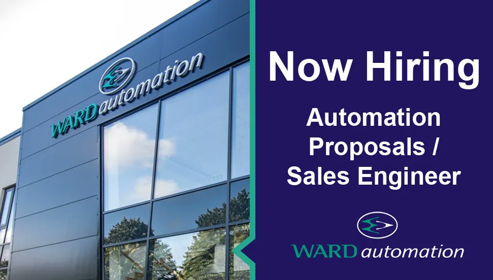 Ward Automation (@wardautomation) on Twitter photo We are hiring an Automation Proposals / Sales Engineer.
This is a customer facing role with responsibility for meeting customer needs and developing lasting partnerships with key customers.
Apply by e-mail to careers@wardautomation.ie
buff.ly/3Cd4PzH We are hiring an Automation Proposals / Sales Engineer.
This is a customer facing role with responsibility for meeting customer needs and developing lasting partnerships with key customers.
Apply by e-mail to careers@wardautomation.ie
buff.ly/3Cd4PzH