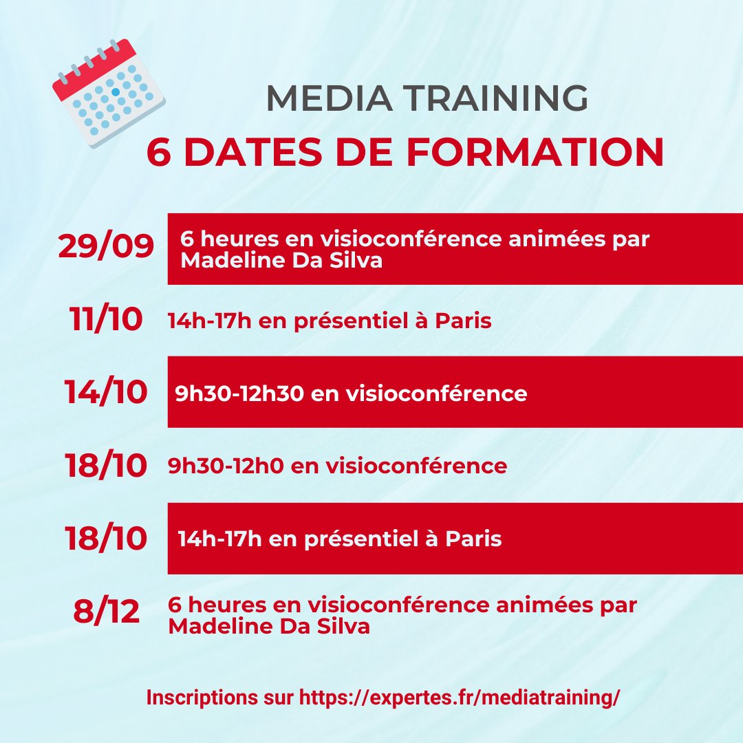 Expertes_Genre's tweet photo. 🚀[Avis aux expertes] Nous vous proposons un programme de formations en média training. 
6 dates, des formations en visio ou à Paris, des formats longs (6h) ou accélérés (3h). L'objectif ? Apprendre à faire passer vos messages.
👉🏼 Inscriptions : https://t.co/GYNzIIfwcQ https://t.co/sWZUnL5Zgr