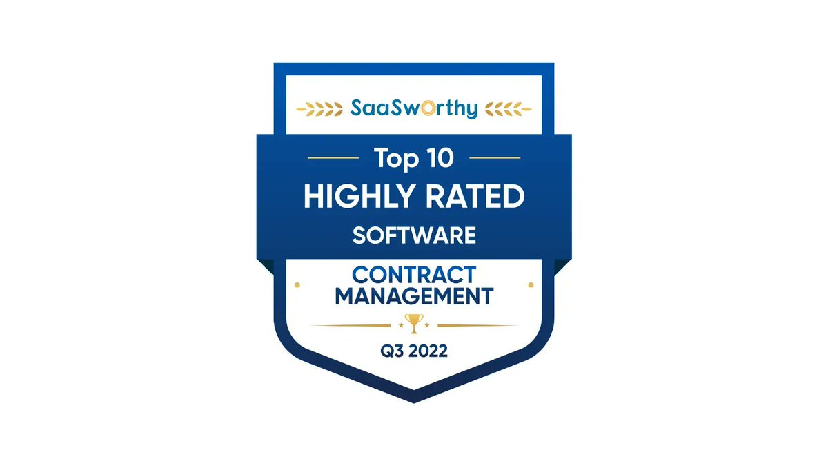 saasworthy's tweet image. SaaSworthy ranks ContractWorks as the Highly Rated Software in Contract Management. 

buff.ly/3cPATPV 

Well done team @ContractWorks!

#saasworthy #contractworks #awards #contractmanagement #saas
