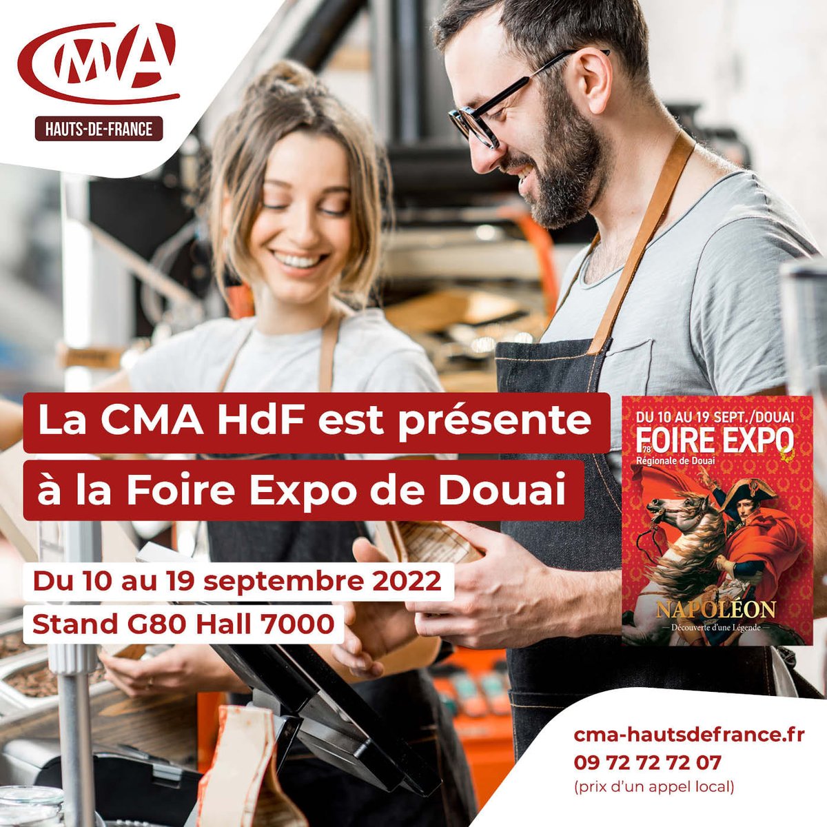 CMA_HdF's tweet photo. 📢La #CMAHdF est présente à la Foire Expo de Douai dès ce week-end !
Des rencontres et démonstrations seront au rendez-vous sur notre stand !
Retrouvons-nous dès le 10 septembre !
👉https://t.co/HVIiHTbtvH
#foire #gayantexpo #hautsdefrance #douai #artisanat https://t.co/sMGiqZzX3h