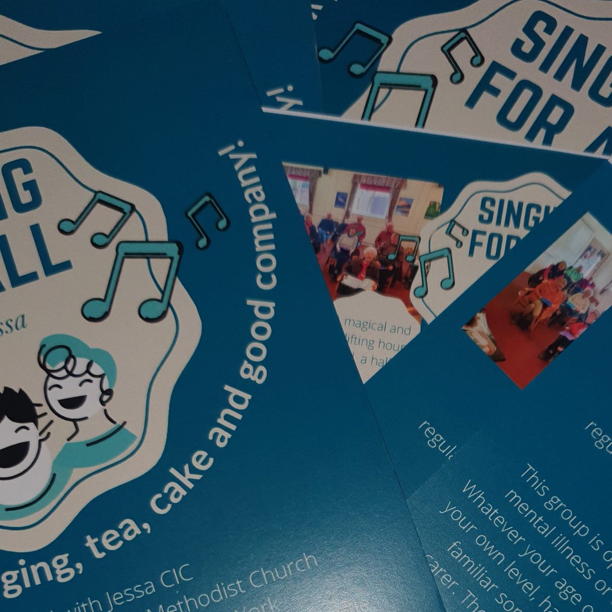 JessaLiversidge's tweet photo. Today - Easingwold
Tomorrow- York
Singing For All returns after a Summer break
Can't wait to see the gang for songs and support, tea, cake, and good company.
Thanks @annamitchelson
+@EasingwoldAdver for the new flyers💙 #cake #raffle #companionship #beatloneliness #beatisolation https://t.co/6bWOQpIVwJ