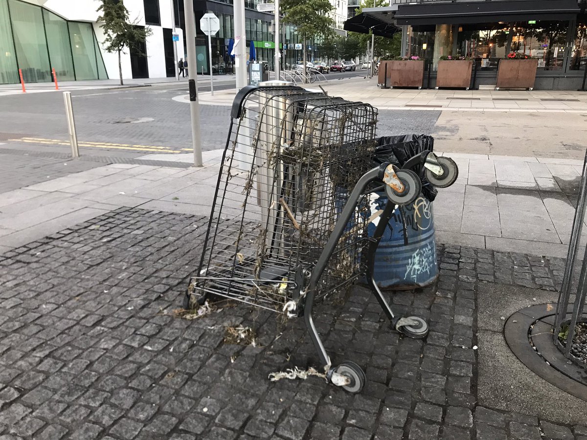 AislingTM's tweet photo. An @IrishLitter survey of 33 waterway areas found only 8 were deemed ‘clean’ - Grand Canal Dock pictured here was deemed ‘heavily littered’ which denotes dumping. @rtenews https://t.co/8SiVoj8uac
