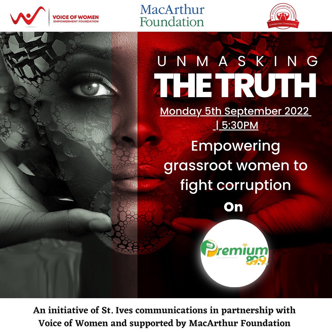 wfm917's tweet photo. Make una tune in to PREMIUM 89.9, TODAY! so una go talk well well on our program unmasking the truth
we go dey be discussing
“Empowering grassroot women to fight corruption“
tag a friend that should tune in below 👇🏽 

#wfm917 #grassrootwomen #nigeriangrassroots #unmaskingthetruth https://t.co/ozTIH39Duy