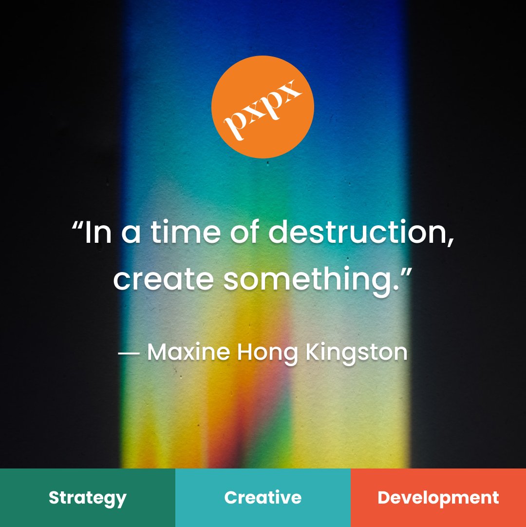 "In a time of destruction, create something."

-Maxine Hong Kingston

#momo #mondaymotivation #motivationalquotes #pxpx #motivation #inspiration #overcoming #swindonbusiness #swindon #nevergiveup