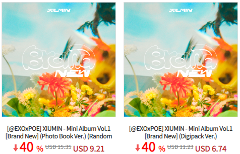 #Ktown4u x <a href="/EXOxPOE/">POWER OF 1ΞX0LS</a>

💿 #XIUMIN - Mini Album Vol.1 [Brand New] 
❄️PHOTOBOOK  / Digipack ver.

💗Sign up👉bit.ly/36CtSOU
💗40% OFF👉bit.ly/3eoOPAU

#시우민 #XIUMIN #BrandNew #XIUMIN_BrandNew