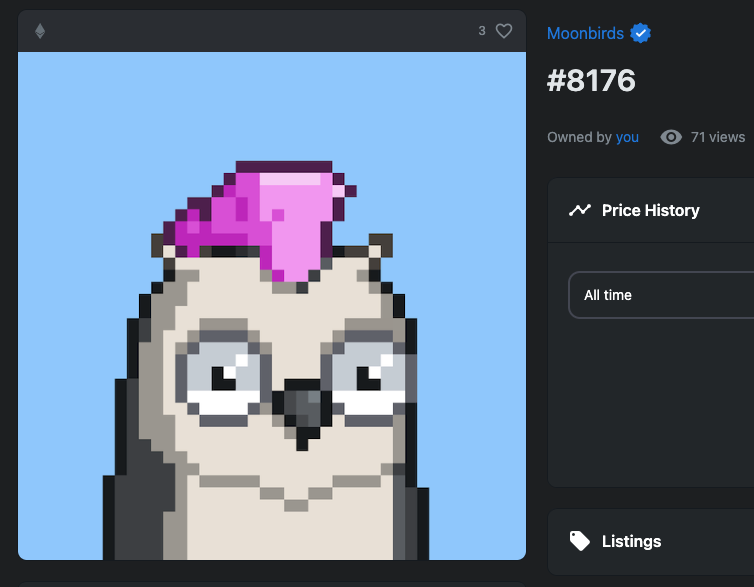 web3phoenix's tweet photo. @kevinrose It's a shy bird but leggo! #birbfollowbirb https://t.co/9V2HwHpcd7