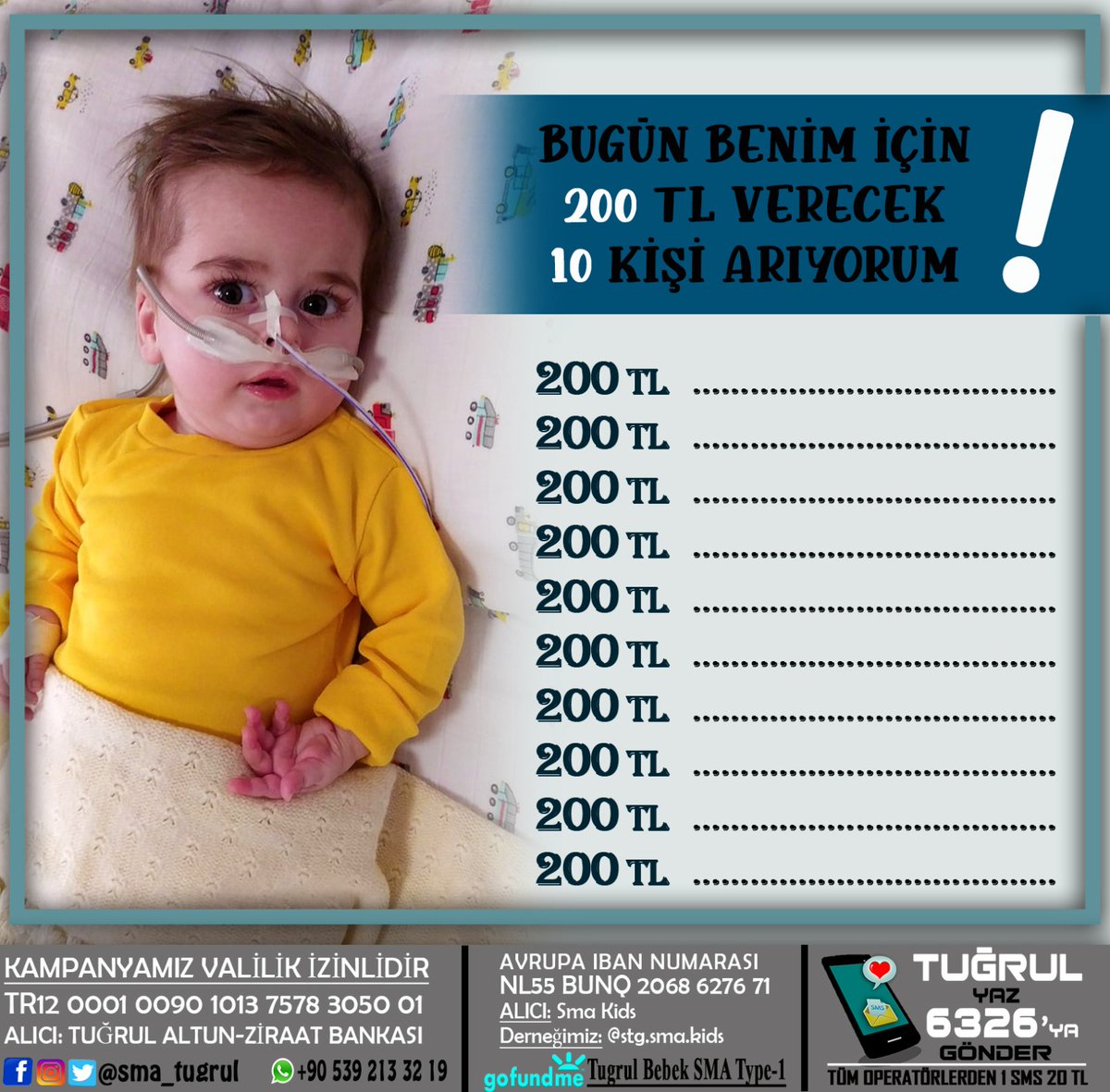 Halit Baycuman (@halitula6) on Twitter photo TUĞRUL BEBEK GİBİ SMA1TİP HASTASI ÖMER ORUÇ VE EMİNE ASYA BEBEKLERİ 2 GÜN ÖNCE KAYBETTİK.LÜTFEN BEBEKLERİMİZİN ÖLMEMELERİ İÇİN YAPACAĞINIZ 1 SMS DESTEK, ONLARIN YAŞAMA UMUTLA BAĞLANMASINI SAĞLAYACAK 🙏
<a href="/sma_tugrul/">Sma_tugrul</a>
#enflasyon #kykyurt tolga ciğerci #MGROS HDP
#eşitişeeşitücret TUĞRUL BEBEK GİBİ SMA1TİP HASTASI ÖMER ORUÇ VE EMİNE ASYA BEBEKLERİ 2 GÜN ÖNCE KAYBETTİK.LÜTFEN BEBEKLERİMİZİN ÖLMEMELERİ İÇİN YAPACAĞINIZ 1 SMS DESTEK, ONLARIN YAŞAMA UMUTLA BAĞLANMASINI SAĞLAYACAK 🙏
<a href="/sma_tugrul/">Sma_tugrul</a>
#enflasyon #kykyurt tolga ciğerci #MGROS HDP
#eşitişeeşitücret