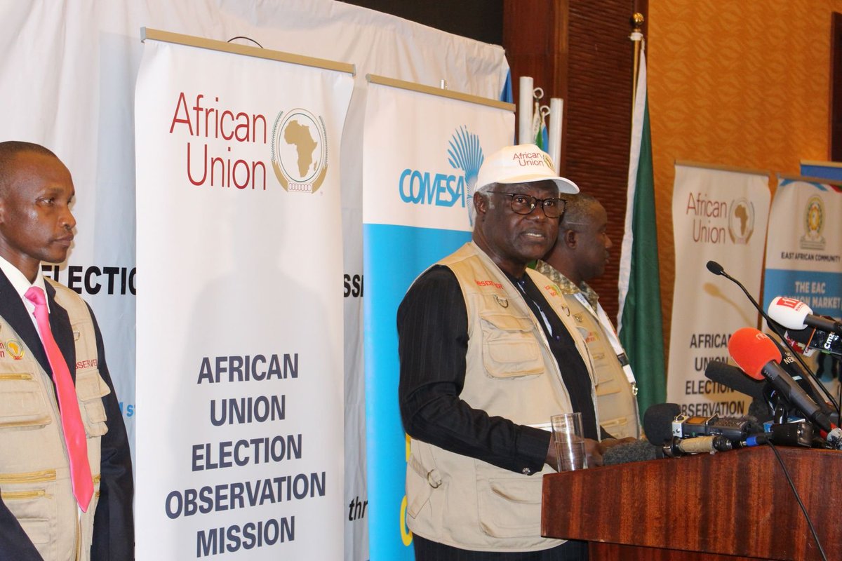 #AU #COMESA Head Presented the statement of preliminary findings of the #Kenya General elections in at a joint Press Conference