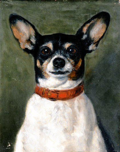 womensart1's tweet photo. Portrait of a dog, c.1870 by Josephine Bowes, a French actress, artist and art collector who founded the Bowes Museum near Barnard Castle, Teesdale, UK #WomensArt https://t.co/YQt9g0UbVE