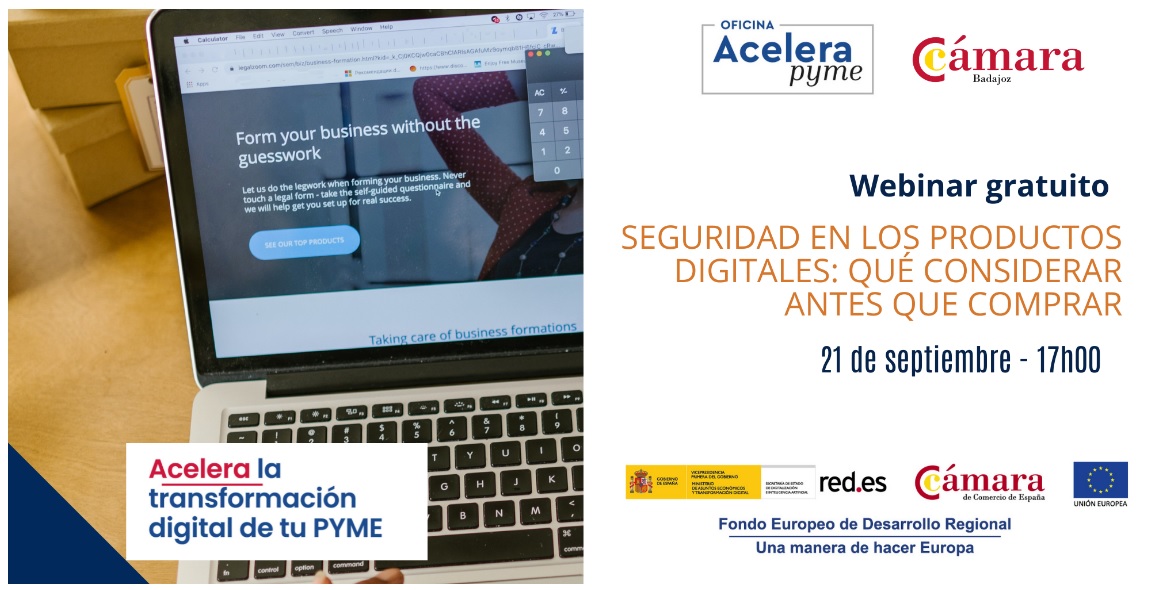 Si quieres poner en marcha un proyecto tecnológico en tu empresa no pases por alto la Seguridad de la Información. Conoce qué hay detrás de los certificados en este Webinar que organiza <a href="/CamaradeBadajoz/">Cámara de Comercio de Badajoz</a> acelerapyme.camarabadajoz.es/eventos/webina… para el próximo 21 de septiembre.