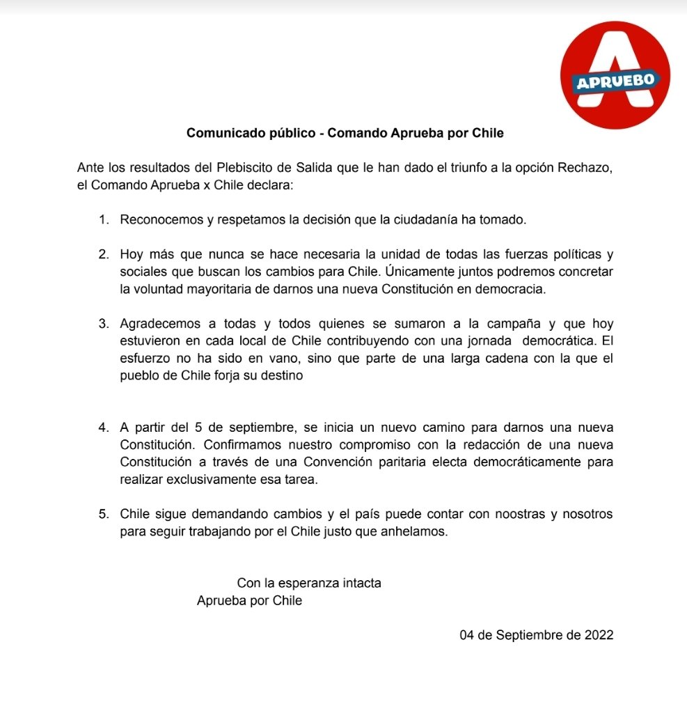 🔴 Comunicado público: