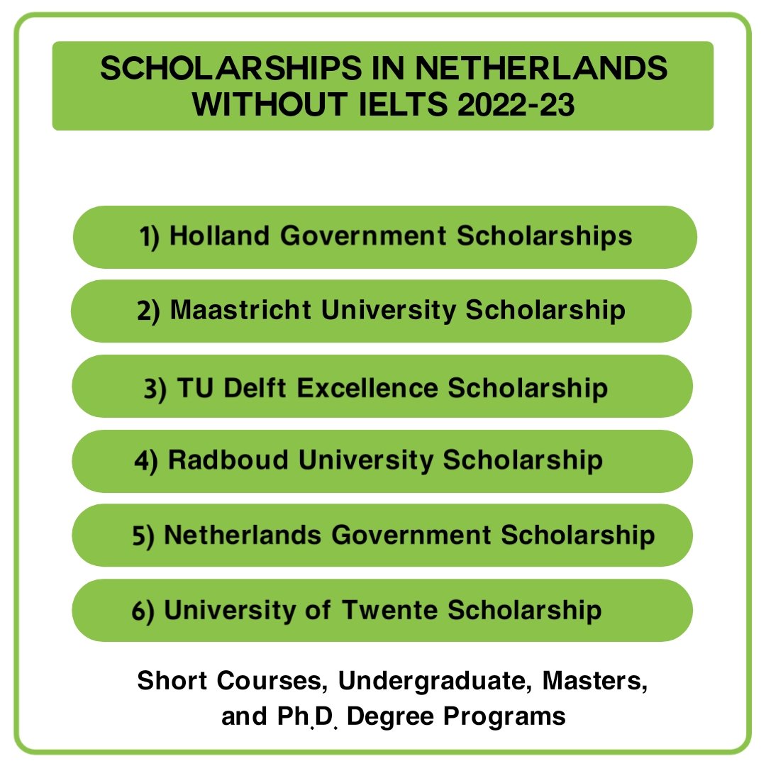 Opedia3's tweet photo. Dear Hopefuls: FULLY FUNDED SCHOLARSHIPS IN NETHERLANDS 🇳🇱

Details: https://t.co/RlAwc97UUw

* Tuition fee 💯
* No application fee
* No IELTS
* Living Expenses 
* Visa Fee
* Health Insurance
* Part time work permit 
* Residency Permit

Retweet to reach anyone in need https://t.co/bbYxdnP8PH