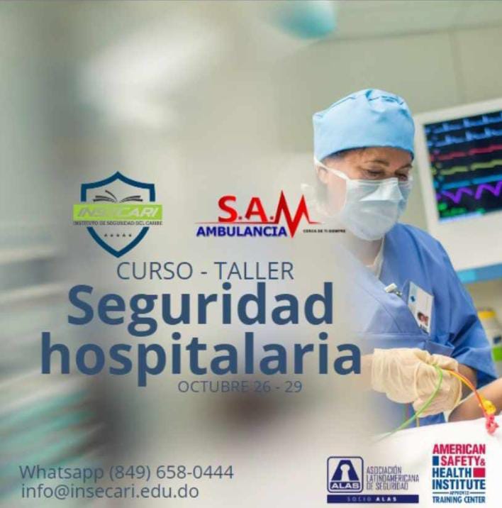 MontserratMorey's tweet photo. Acompañanos del 26 al 28 de octubre en el curso taller sobre Seguridad Hospitalaria, donde expositores nacionales e internacionales compartirán sus experiencias, en temas como: seguridad física, prevención de riesgos laborales, preparación para desastres y continuidad de negocios https://t.co/LNrIM9YVBf