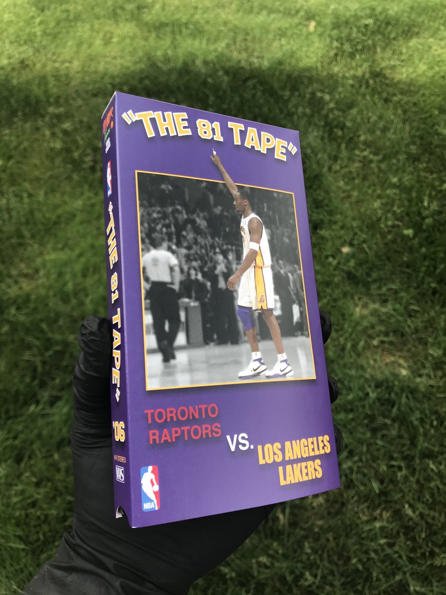 vhsplayertapes's tweet photo. If you liked this thread, Please RT this thread and check out our Kobe Bryant custom designed VHS Tape "The 81 Tape" https://t.co/k39bR27BL3 https://t.co/GVmZsbNg4c