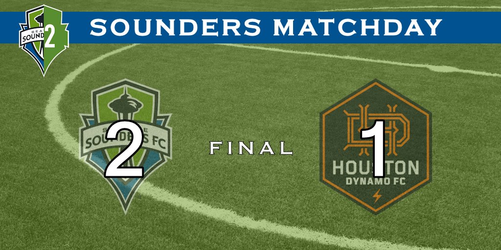 TheSounderFan's tweet photo. Final score: @SoundersFC win 2-1 against @HoustonDynamo
#SEAvHOU
More details: https://t.co/mSb6LVYOZS https://t.co/U2kYtkIcW0