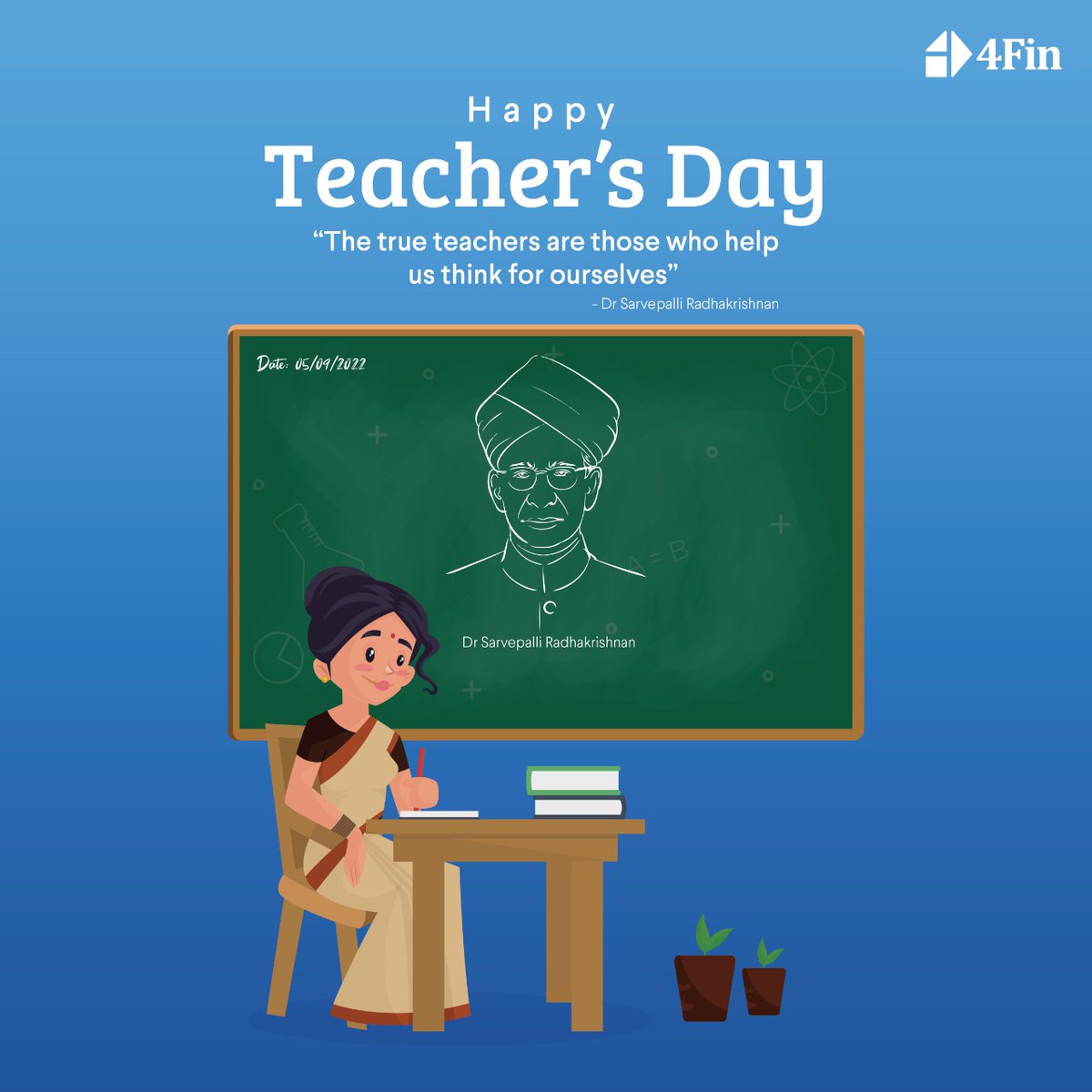4Fin_India's tweet photo. We are grateful to all our teachers, who've been instrumental in shaping us to be who we are today. Team 4Fin wishes you a very Happy Teacher’s Day
.
.
#4fin #teachersday #microsme #fintech #empoweringsmartbharat #4finfinance #fintechlending #smartbharat microenterprises #msmes https://t.co/iyAkmBuGqx