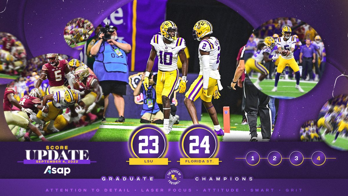 LSUfootball's tweet photo. Fought Until The End https://t.co/xlezmQ7ecI