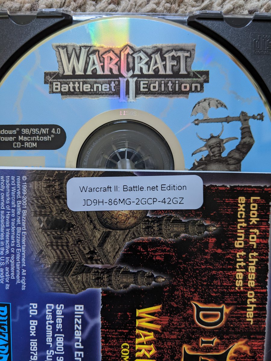 TheWifePleaser's tweet image. Anyone need a Warcraft II #keycode