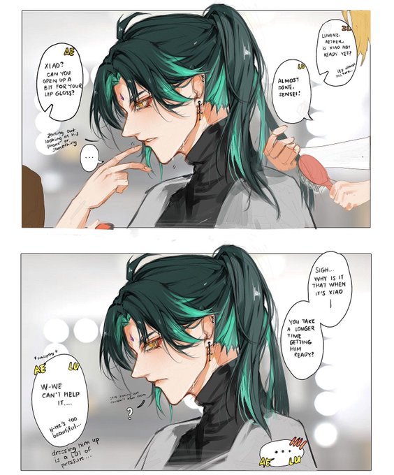 "He's too beautiful"

4nemo au where the twins are their handlers 