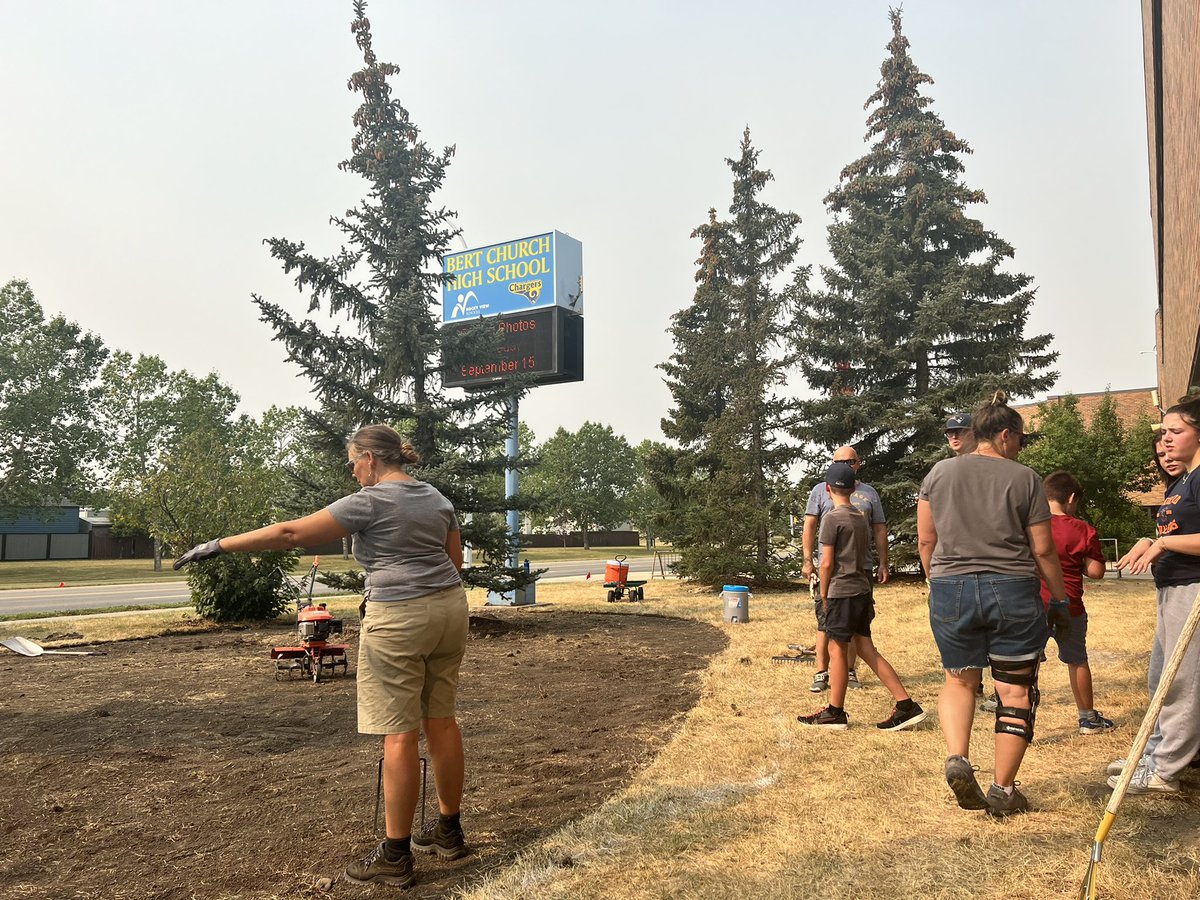What a honour to be invited to help break ground on the <a href="/BCHSChargers/">Bert Church High</a> Indigenous Reconciliation Garden this weekend. Followed by an impressive Chargers football victory! #rvsed