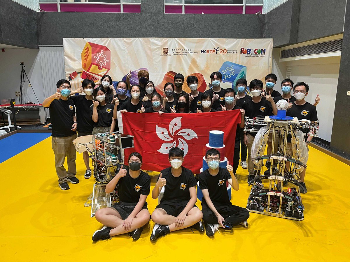 CUHKofficial's tweet photo. Congratulations! #CUHKRoboticsTeam from #CUHKEngineering triumphs at #ABURobocon in second victory for #HongKong! The event was was held online on 21 August. It is a testament to #CUHK’s top-level robotics and innovation education. Details: https://t.co/LUveQXacnj https://t.co/c03UM7wFgc
