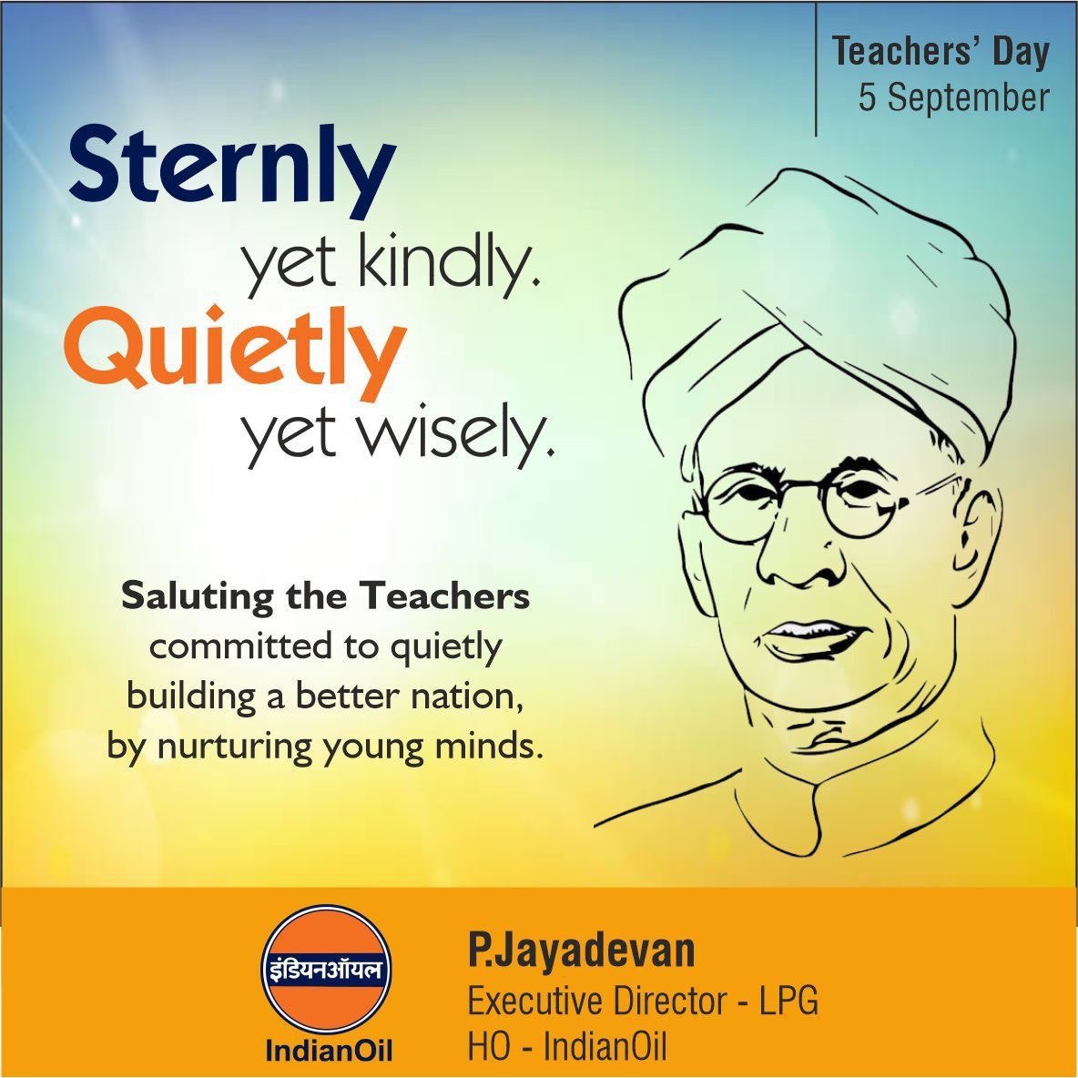 EDLPGIOCL's tweet photo. Saluting the Teachers committed to quietly building a better nation, by nurturing young minds. https://t.co/FZb3qwDOIV