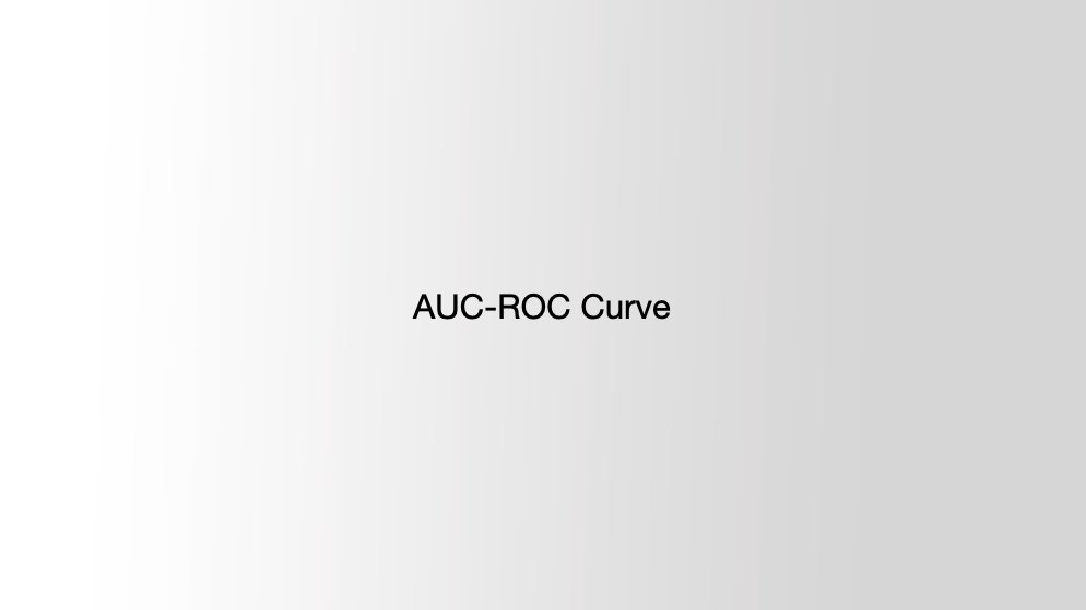 Interview Question:

• What is ROC curve in classification?
• What is AUC?

Brief answer:
↓