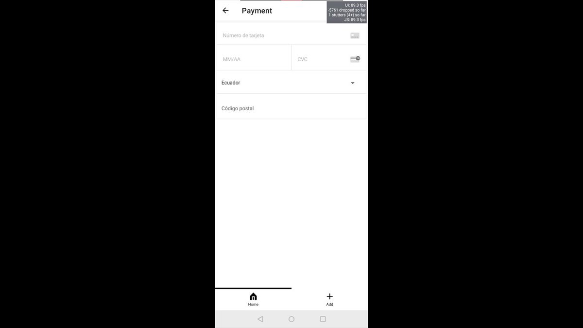 da8ah_tiber's tweet photo. Day 89/100: Payment Screen.
Pantalla para el ingreso de una tarjeta de crédito en progreso.
#100DaysOfCode #ReactNative #Typescript #Expo #UIKitten #MVVM https://t.co/AsXYHV1T0F