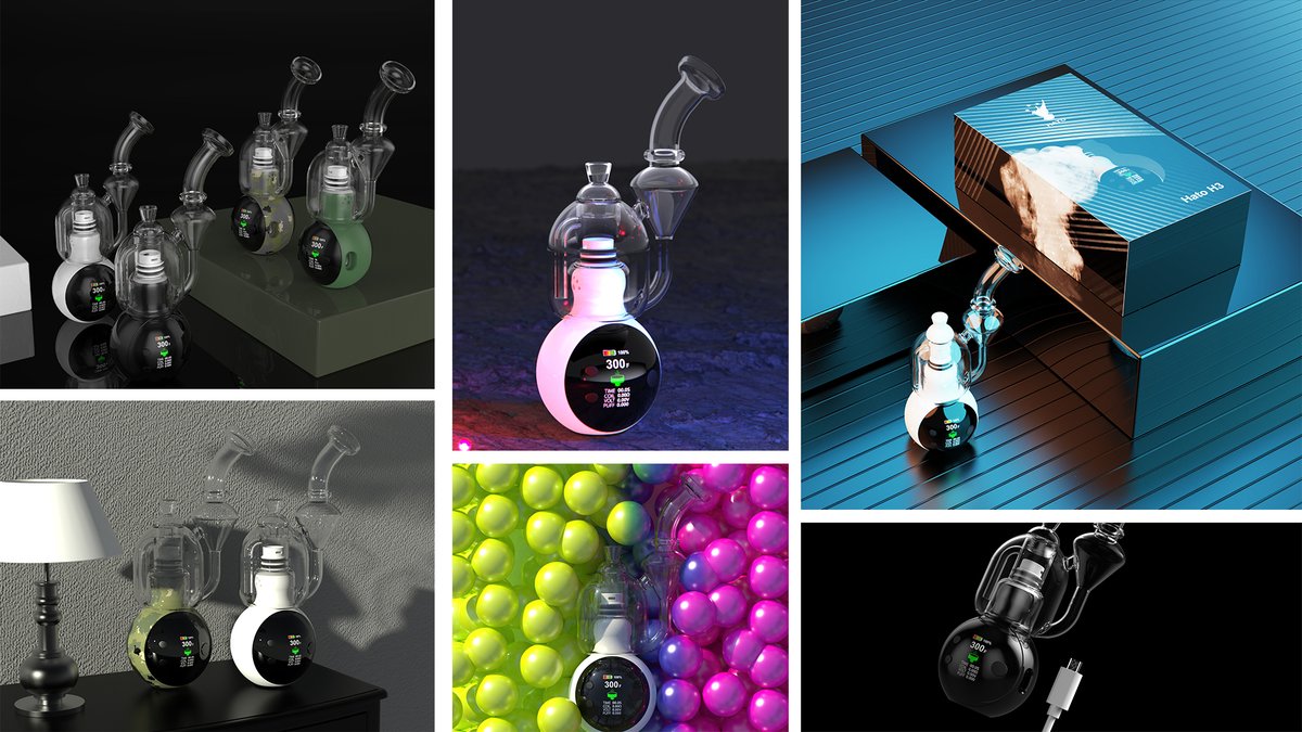H3 #hatovape #glass #vaporizer #waterpipe #vaping #screen #adjust #smoke #kit