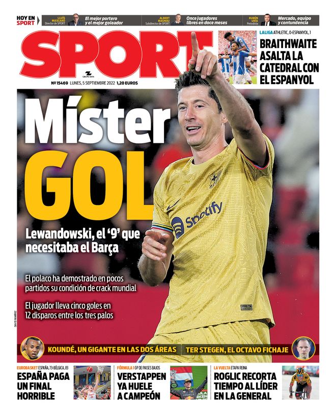 Barça Universal on Twitter "Sport 'Mister Goal'"