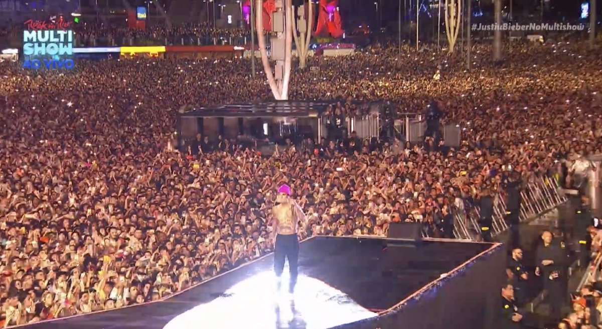 Surrando inúmeros boatos e fake news, Justin Bieber entrega um show com 1 hora e 35 minutos de duração no #RockInRio. Deixando uma imensidão de fãs satisfeitos com seus mega hits.