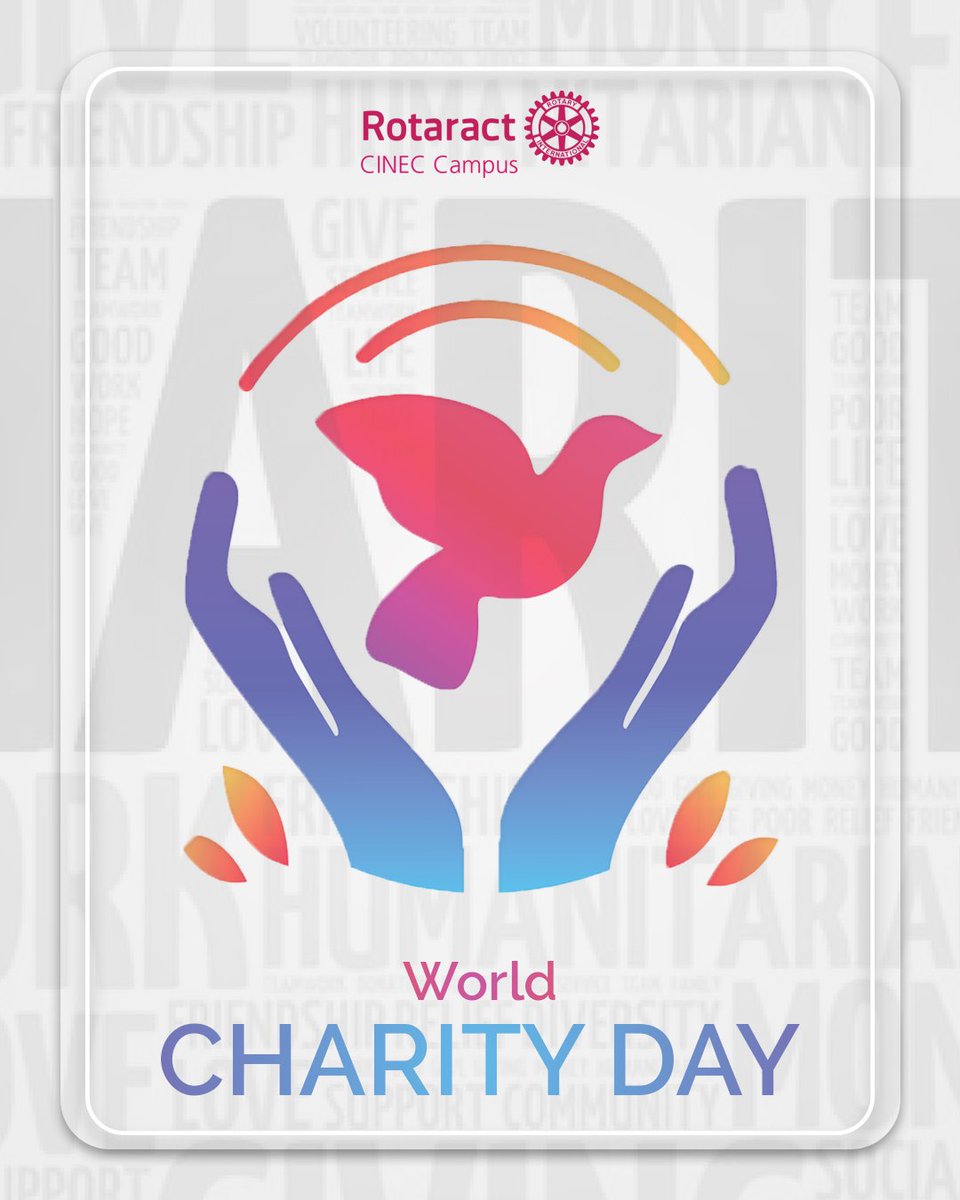 In a world where everything comes with a price... when everything in life is give and take, let us take a moment to give and not expect anything back.🤍

✨Live and let live ✨

#Rotaract
#Rotaract3220
#RACCINEC
#Worldcharityday
#Servetochangelives