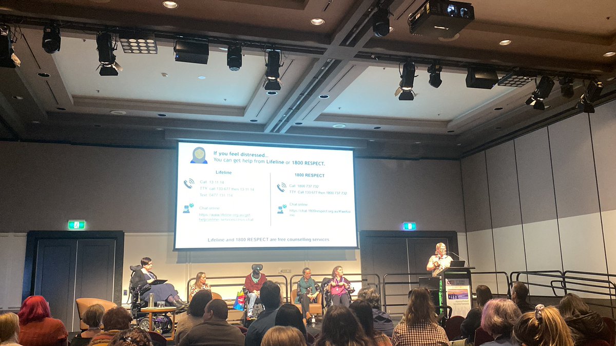 its_uh_bee's tweet photo. Mental health panel discussing the continuum of mental for everyone including people with complex communication needs #ruokday #RUOKDay2022 #agosci2022 #AGOSCI22 #hobart #aac #ccn https://t.co/SrWYDfha64