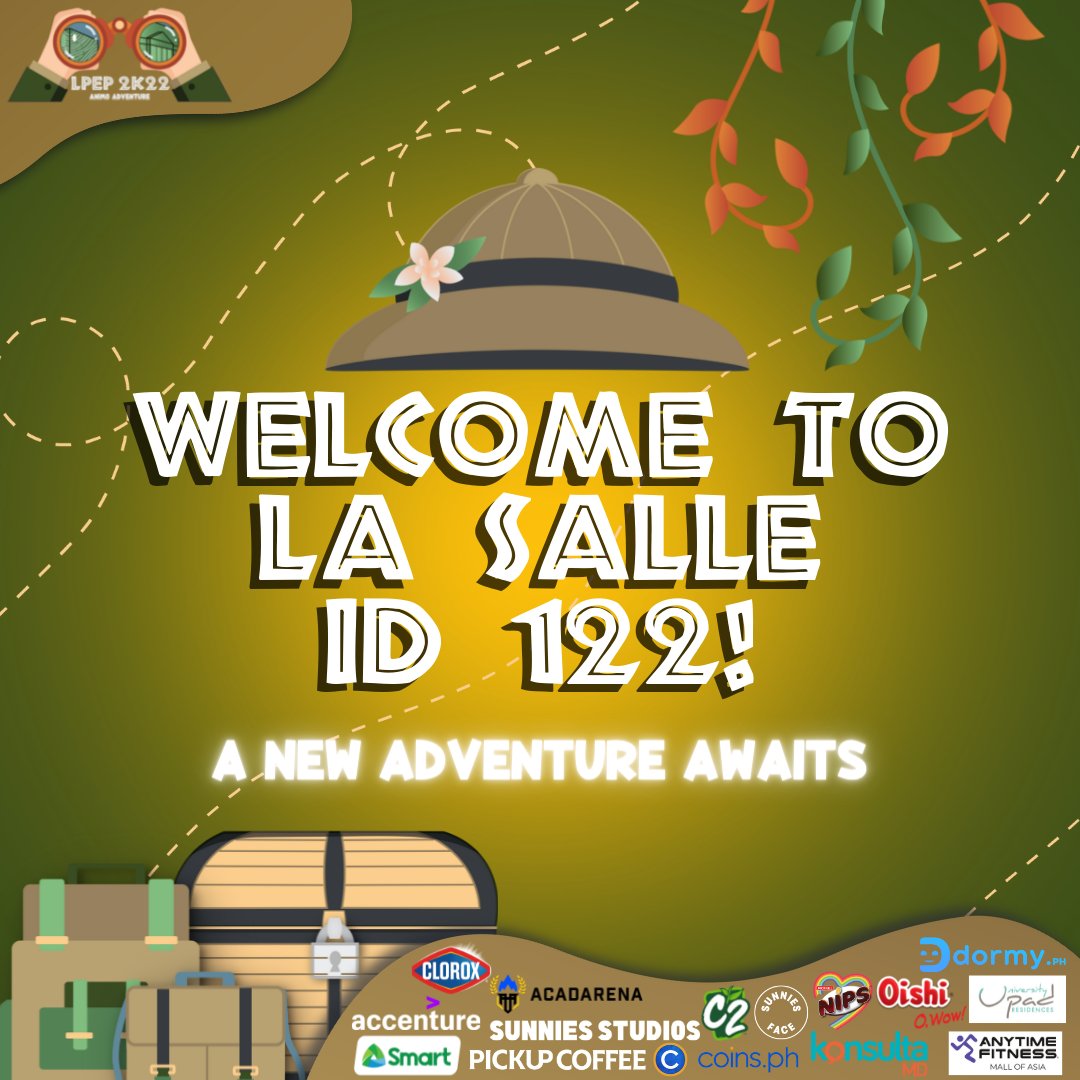 DLSU_LAMB's tweet photo. Today is the day, froshies! 📅

We hope you are all ready to conquer a new chapter of your life as you start your adventure in De La Salle University-Manila.

Welcome to La Salle, ID 122! 🏹

#LPEP2K22
#AnimoAdventure https://t.co/AplSd96K3I