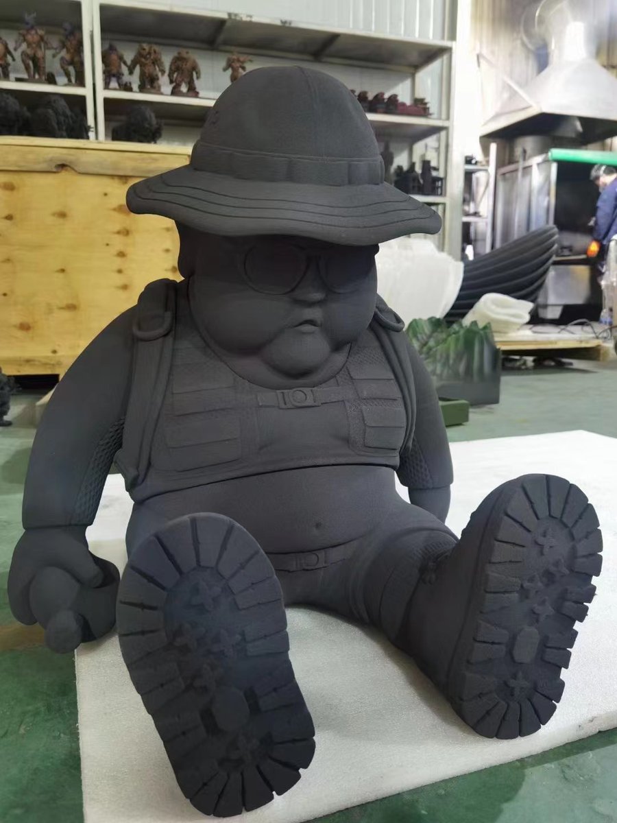 FloreZwx's tweet photo. Middle size statue printed with ExOne sand 3D printer. This tech is designed for making master patterns for the foundry industry. And now it can also be used to make statues, especially the large-size ones.
#custom #sand #3dprint #casting #statue #prototype #exone #3dprinter https://t.co/89yIadcXjp