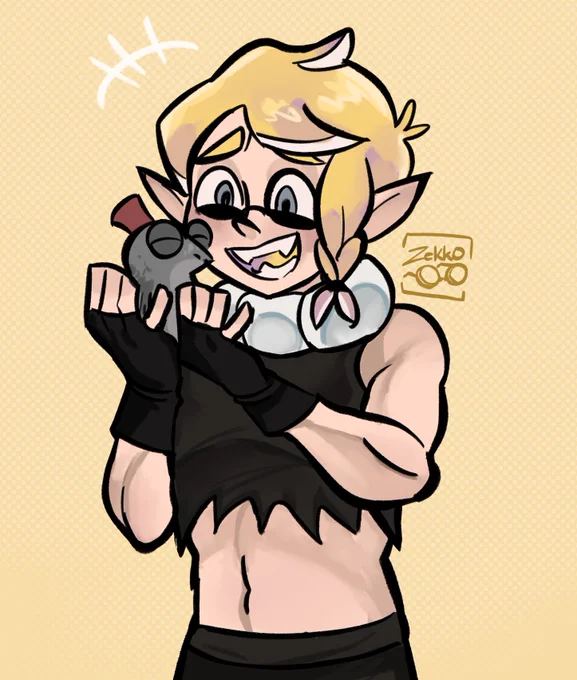 Day 2 of drawing Ranboo until his Splatoon stream!Lil buddy :D #ranboofanart 