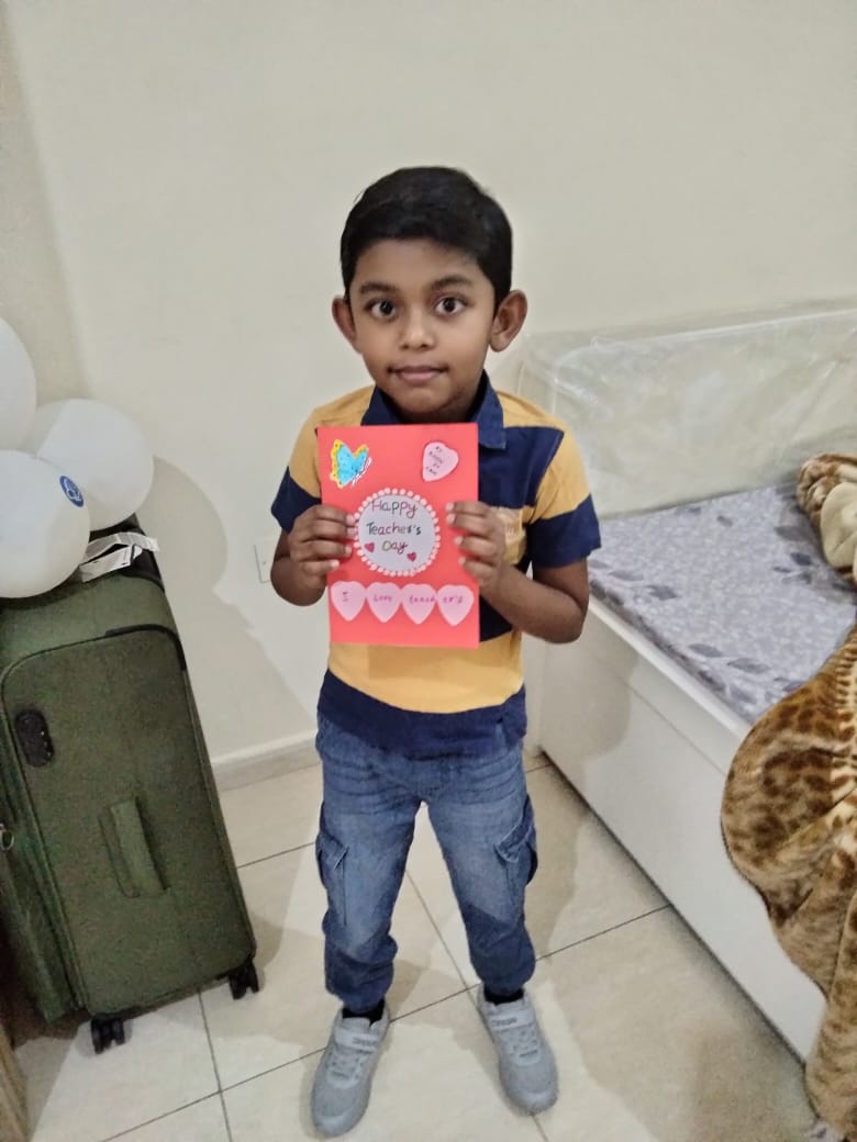 Sadafssis's tweet photo. Happy teacher day to all.
Beautiful handmade cards for teacher by my lovely students.
#StrongSchools
 #BestSchoolPrize
 #T4Edu
#MOEUAE #ADEK  #Bestschoolprize
 @ShiningStarSchl
 @T4EduC @MOEUAEofficial @ADEK_tweet https://t.co/cHJomIjCBP