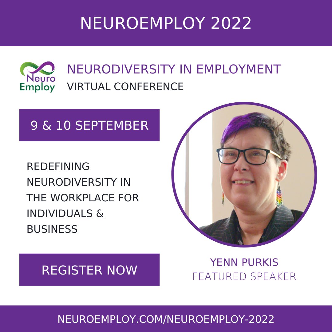 SpectrumWomen's tweet photo. *** THIS WEEK!! ***

NeuroEmploy 2022: Neurodiversity in Employment Virtual 2 Day Conference

Tickets from $35.00

Day 1 – Business &amp; Entrepreneurship
Day 2 – Individuals &amp; Employees

#NeuroEmploy2022 @yennpurkis @XceptionalTech @SpecInAus   https://t.co/SRxweiXwGx https://t.co/zFt1HLDwp4