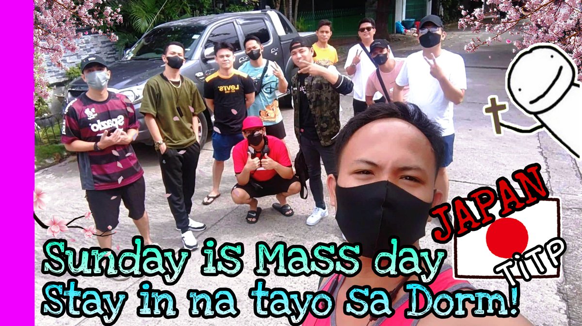 LeanDeJesus7's tweet photo. https://t.co/yG22hO8OwH

Stay in na tayo sa Pea/Sakura Dorm! Sunday is Mass day

In this video guys first bonding naming magkakaklase at first rest day natin during stay in sa sakura nihongo school.

#japanvlogs   
#japantrainee 
#buhaytrainee 
#prudential 
#titp 
#japantravel https://t.co/tVeYP3VMMH