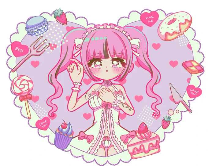 甘ィ・ましろ様2022年生誕祭のイラストを描かせていただきました 