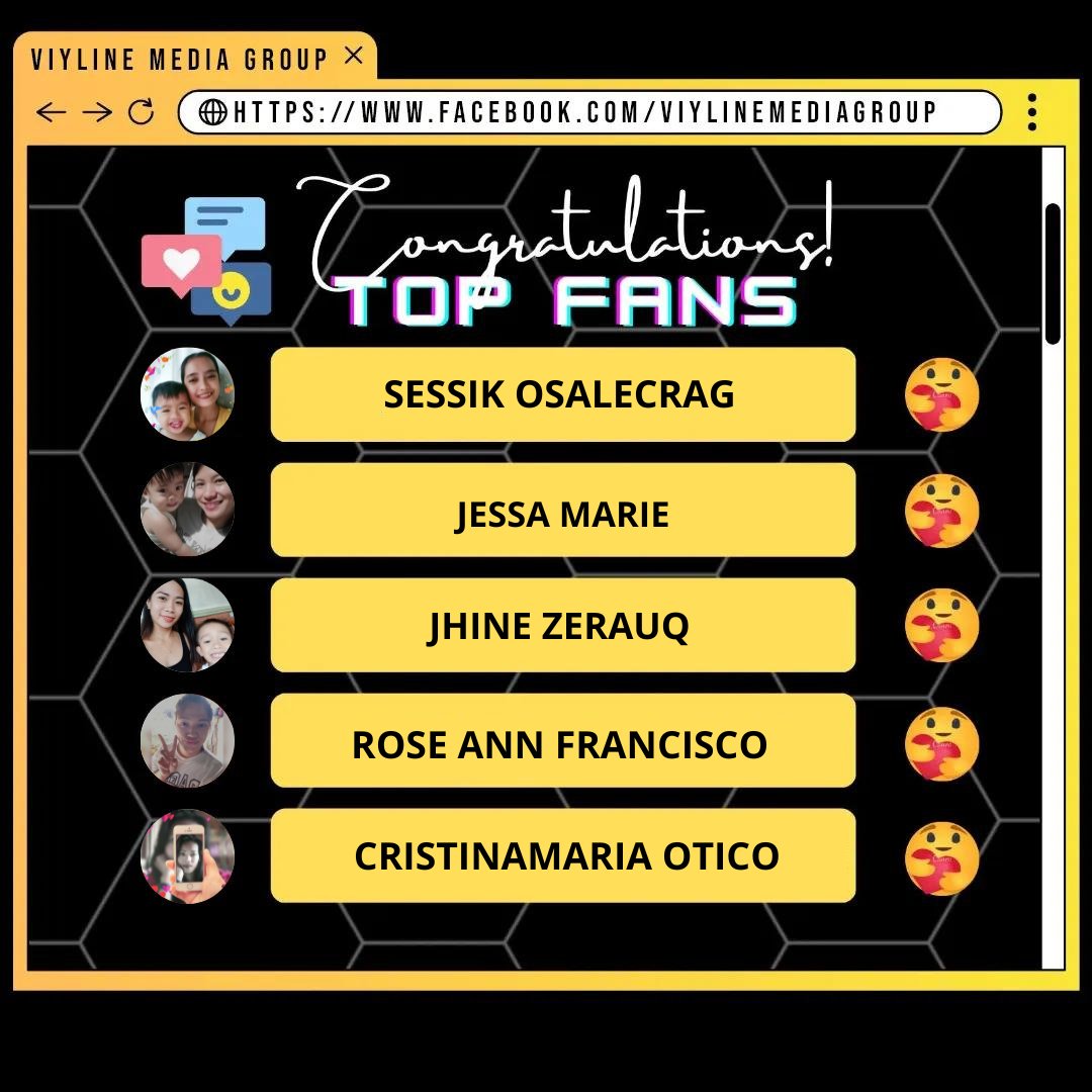 VL_MediaGroup's tweet photo. Forda shout - out ang mga ferson!
Kayo ang bida for today's bidyow!
Maraming Salamat mga kapitbahay and CONGRATULATIONS!
#TopFan #4PMLive #KapitbahayUpdate
#TeamPayaman #ViylineMediaGroup https://t.co/C7vpZMesQY