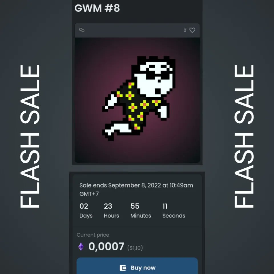 AldoBarito9's tweet photo. FLASH SALE
Ghostwaitmen #8
Price 0.0007 ETH
Polygon Blockchain

 #OpenSeaNFT #opensea #NFTCommunity #nftcollector #NFTCollection #nftart #NFT
Link:
https://t.co/OXtdrSjbOJ https://t.co/HyOdqSuWLt
