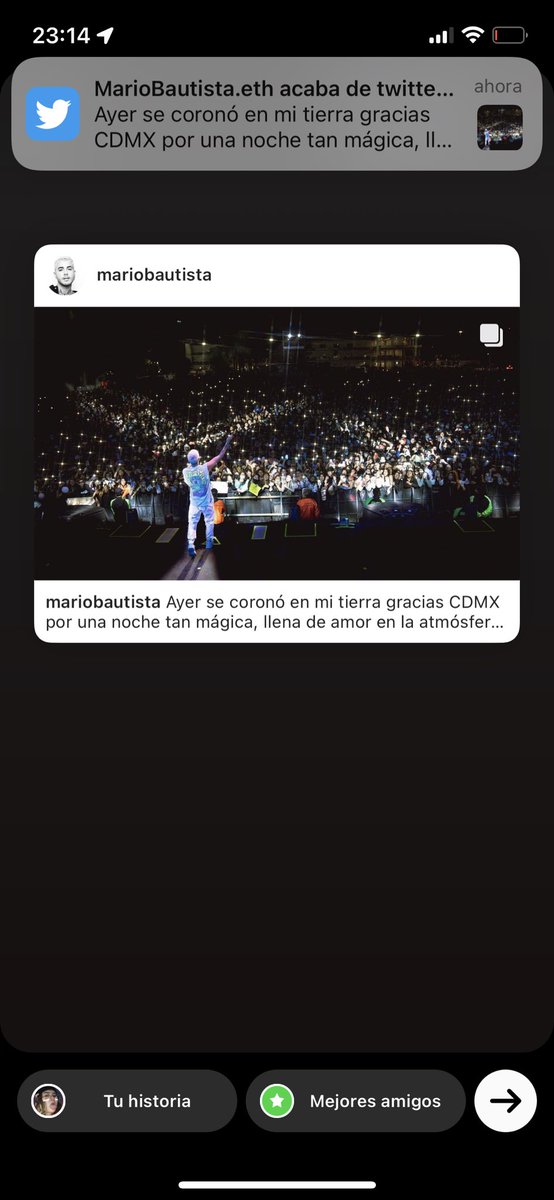 skyzelev's tweet photo. @mariobautista_ Me agarraste compartiéndolo en mis historias jajaja https://t.co/5yvNhog6Vp