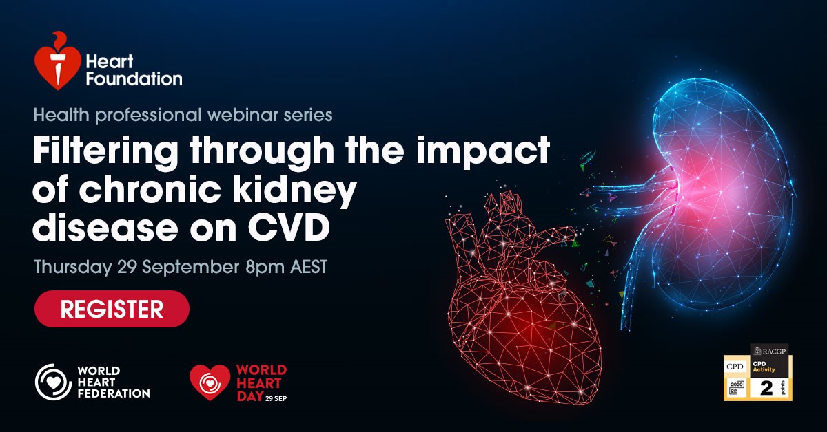 mj_ludlow's tweet photo. Register here to learn more from international and Australian experts about the sinister inter-relationship between CVD and CKD
 https://t.co/CEm0sn9lr8 https://t.co/WkHb3yaXcs